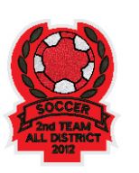 Sleeve Patch - Athletic Socc-3 Soccer Ball with Banner